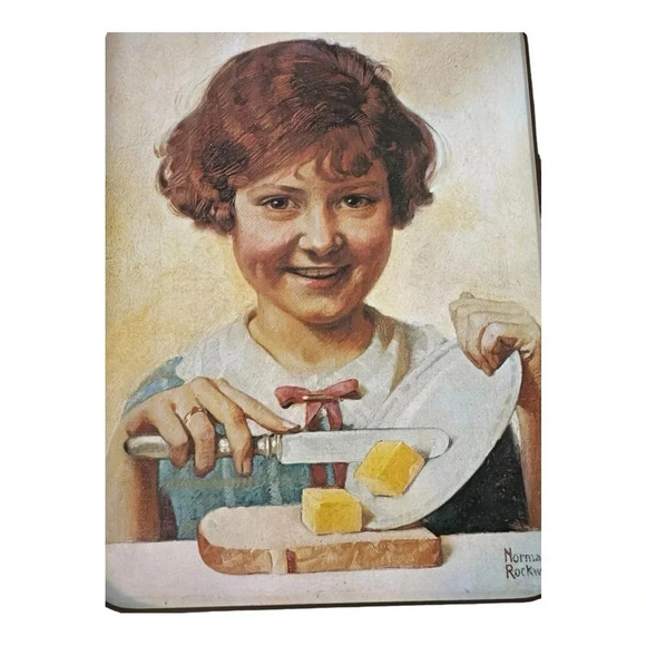 Vintage Norman Rockwell The Butter Girl - Picture 2 of 6